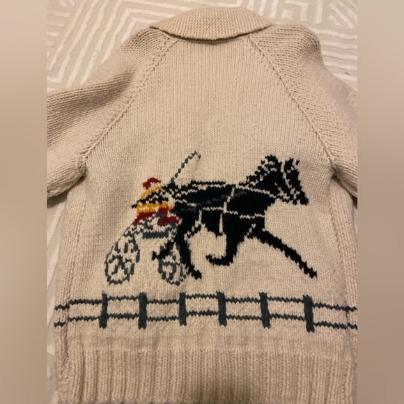 RARE Vintage HandKnit Mary Maxim Pattern Project Hail Mary Curling Sweater - Picture 10 of 10